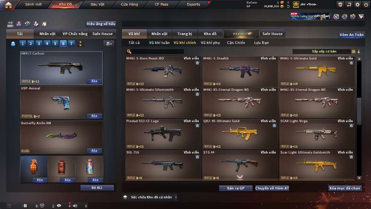 shop acc cf uy tin gia re